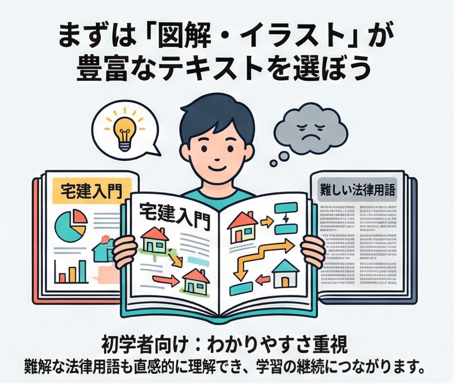 図解・イラストが豊富なテキストを選ぶ
