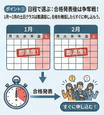 登録実務講習の日程