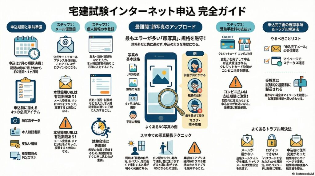 宅建インターネット申し込み完全ガイド