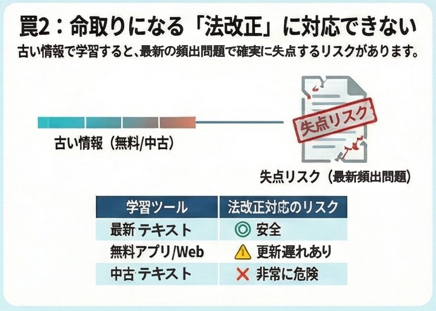 法改正に対応していない