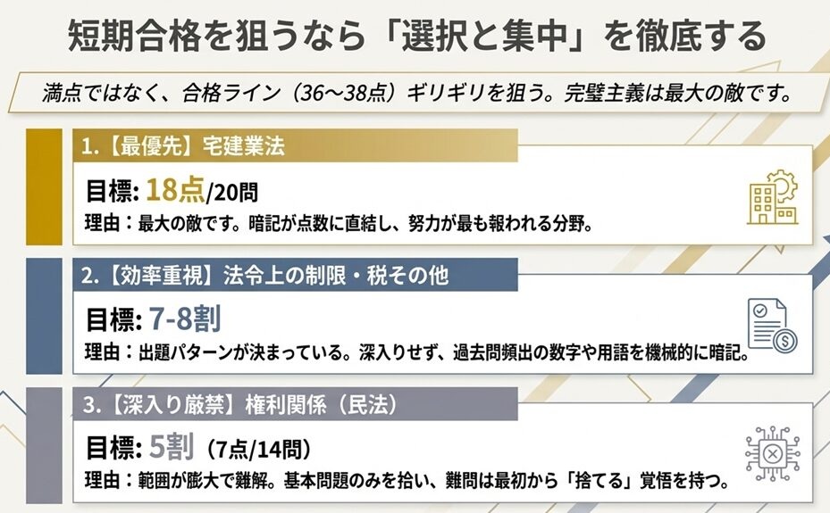 選択と集中の学習法