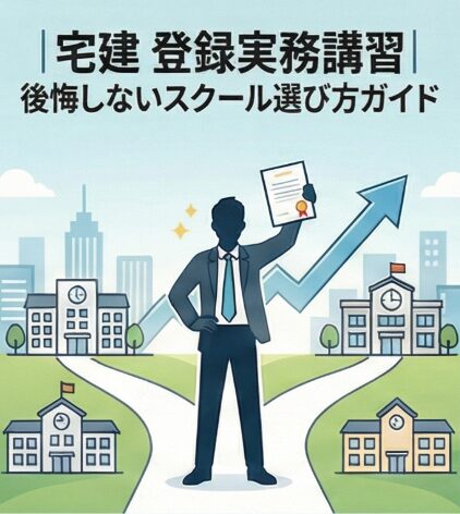 宅建登録実務講習スクール選びガイド