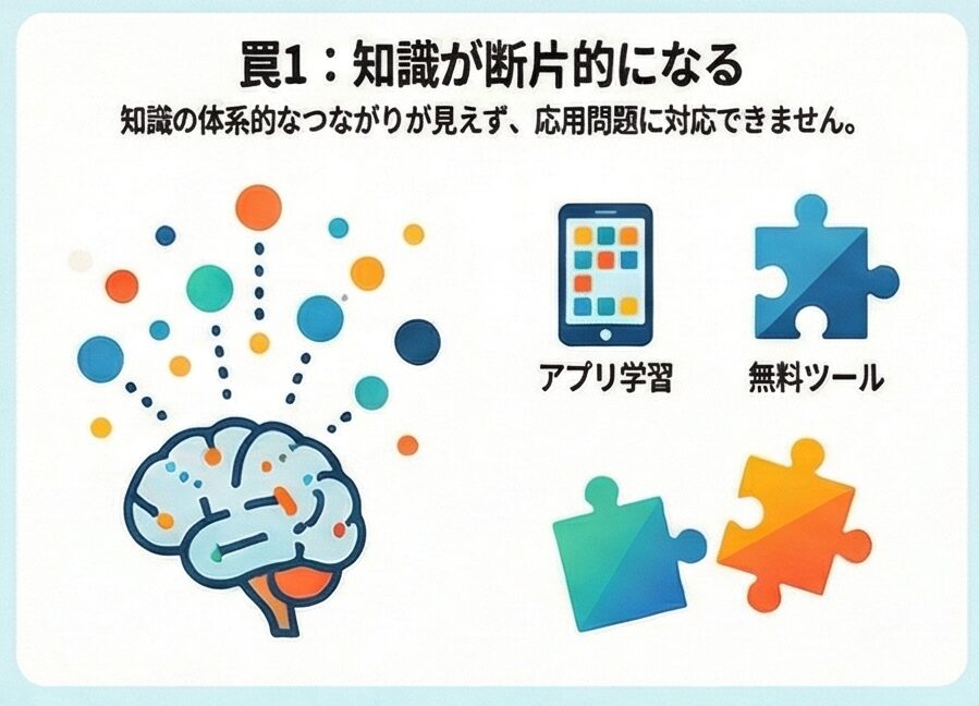知識が断片的になる