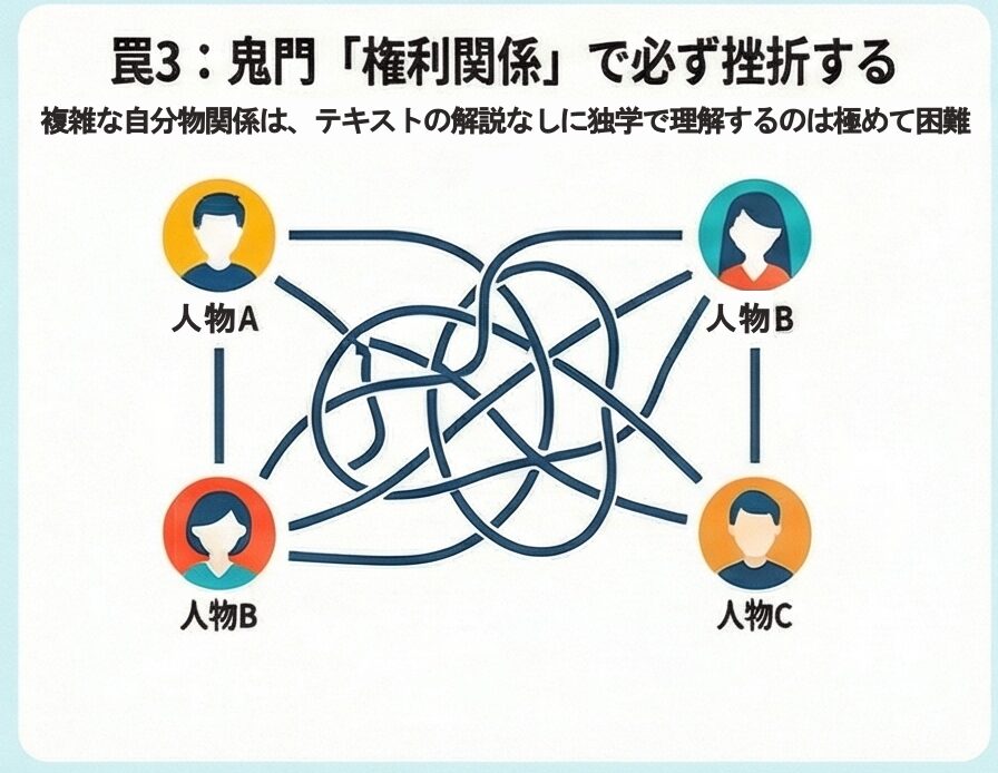 民法の権利関係で挫折