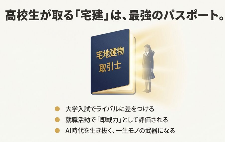 高校生が宅建を取得する3つのメリット:大学入試・就職活動・AI時代への強み