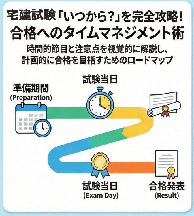宅建試験は何時から?当日の時間割と合格発表