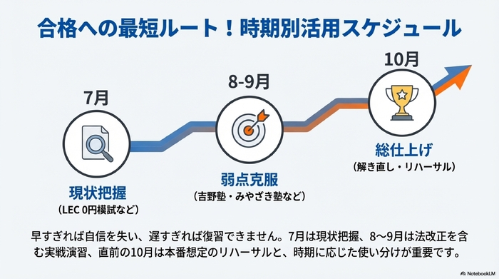 合格への最短ルート!時期別活用スケジュール