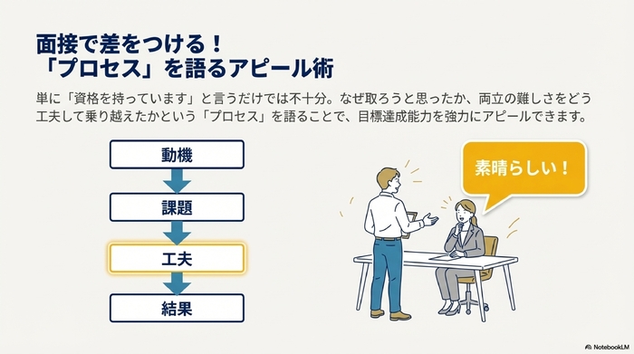 面接で差をつける!「プロセス」を語るアピール術