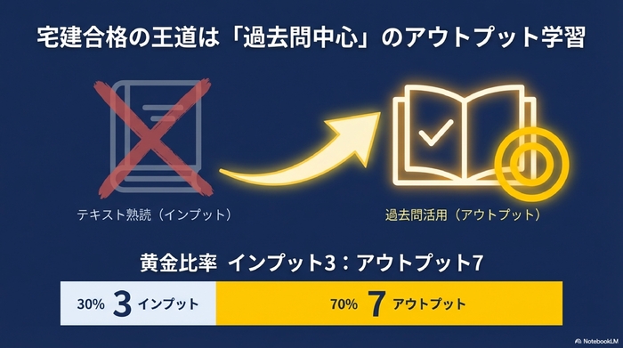 宅建合格の王道は「過去問中心」のアウトプット学習