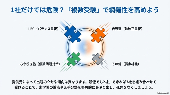 1社だけでは危険?「複数受験」で網羅性を高めよう