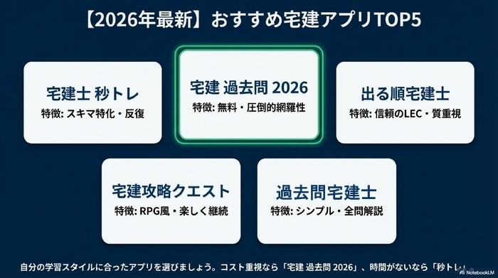 おすすめ宅建アプリ一覧