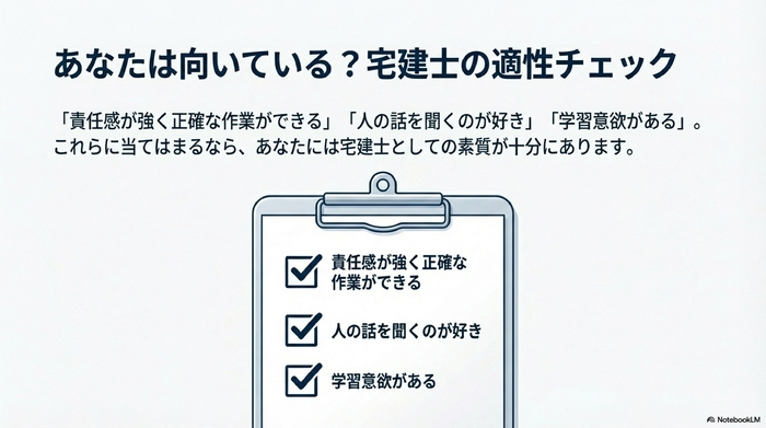 あなたは向いている?宅建士の適性チェック