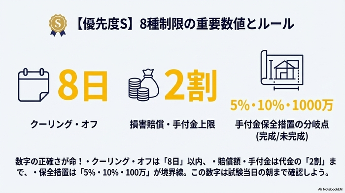 【優先度S】8種制限の重要数値とルール