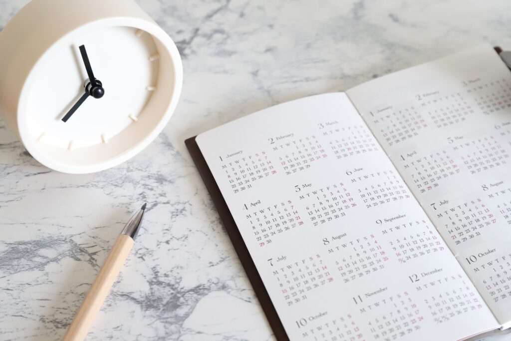 カレンダーとスケジュール