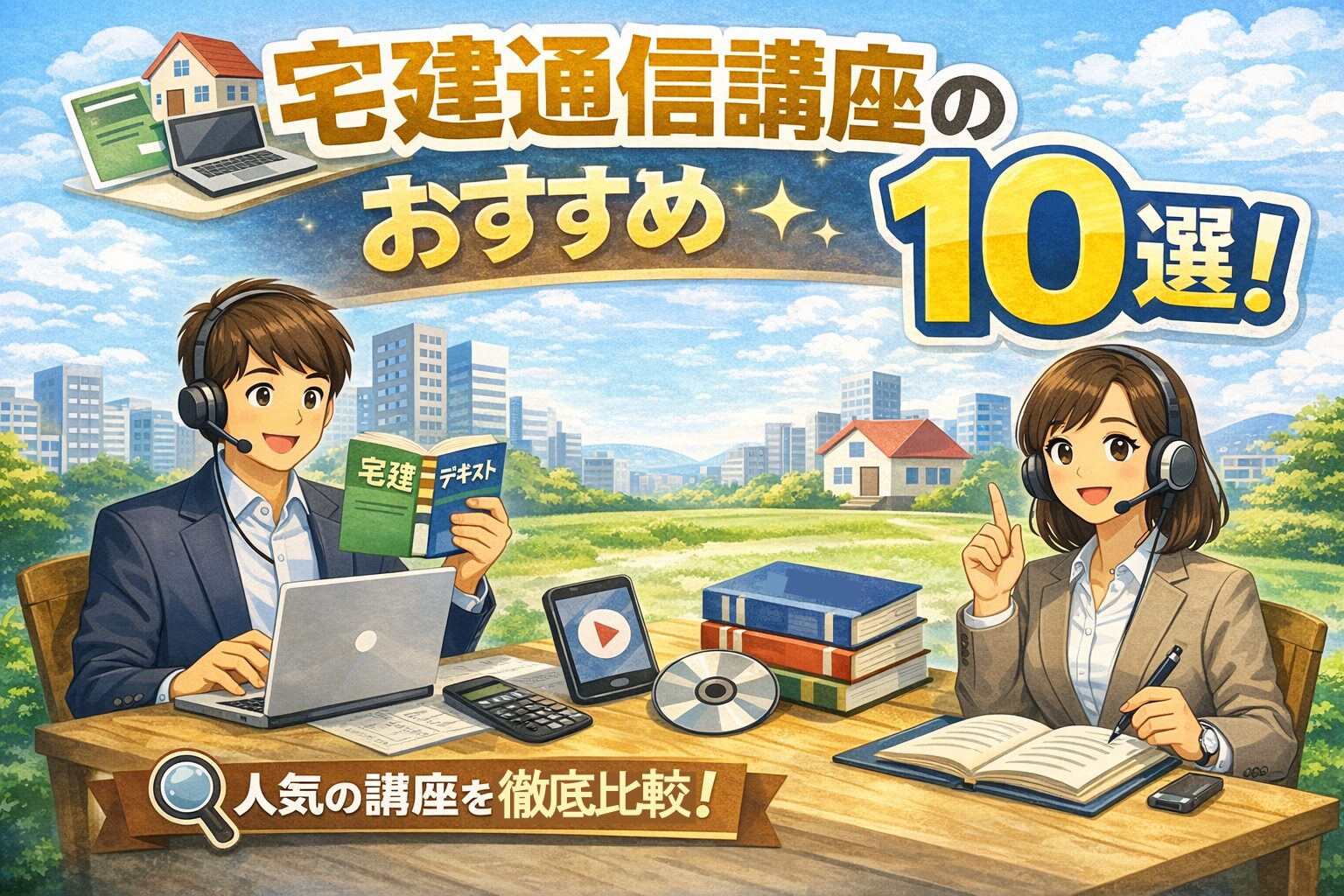 宅建通信講座おすすめ10選への案内
